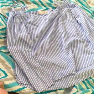 Thread and supply off the shoulder top